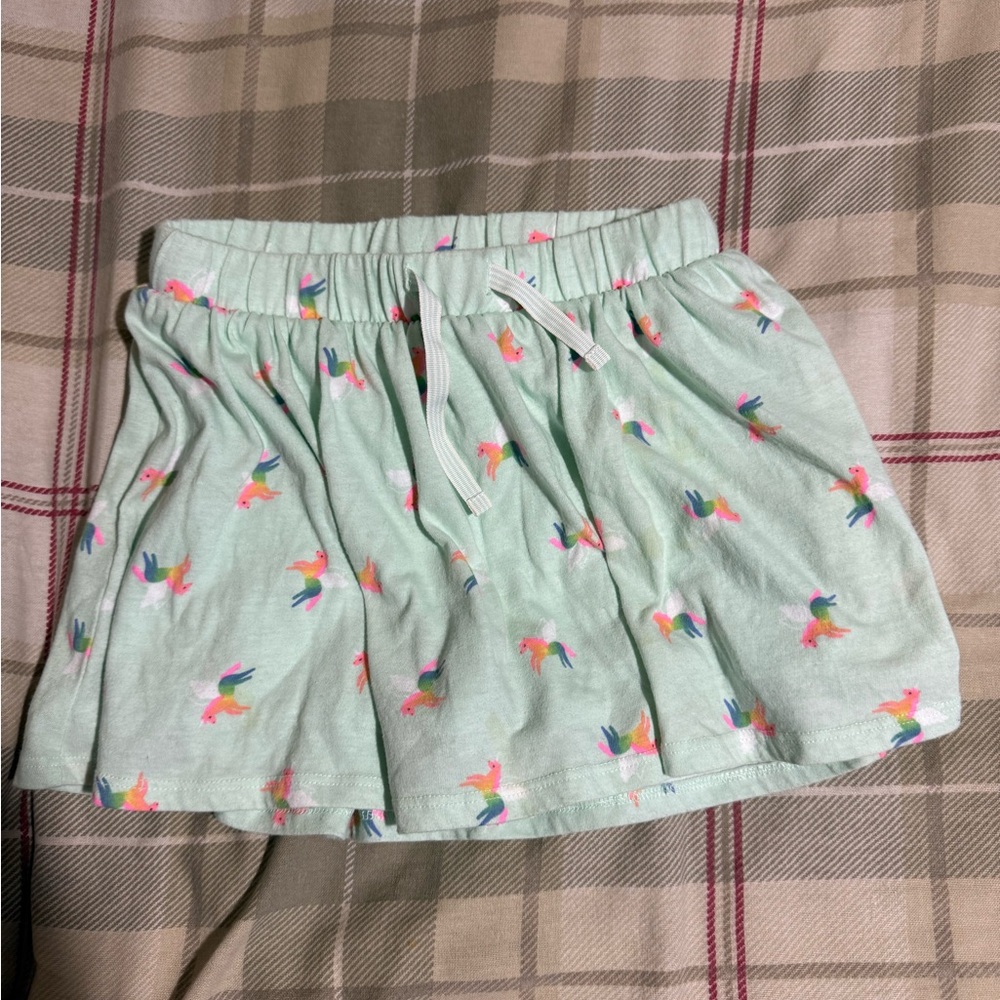 Cat & Jack Mint Green Shorts with Unicorn Design